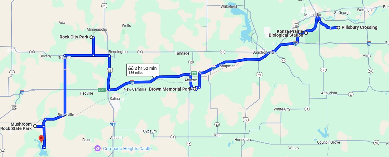 Northwest Budget Trip Route