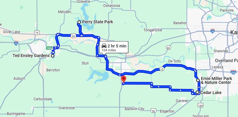Northwest Budget Trip Route